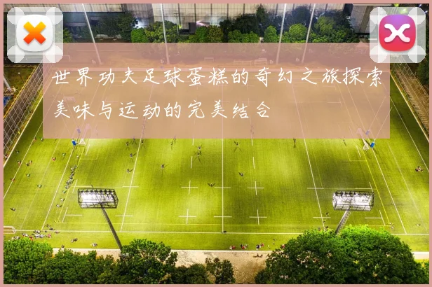 世界功夫足球蛋糕的奇幻之旅探索美味与运动的完美结合